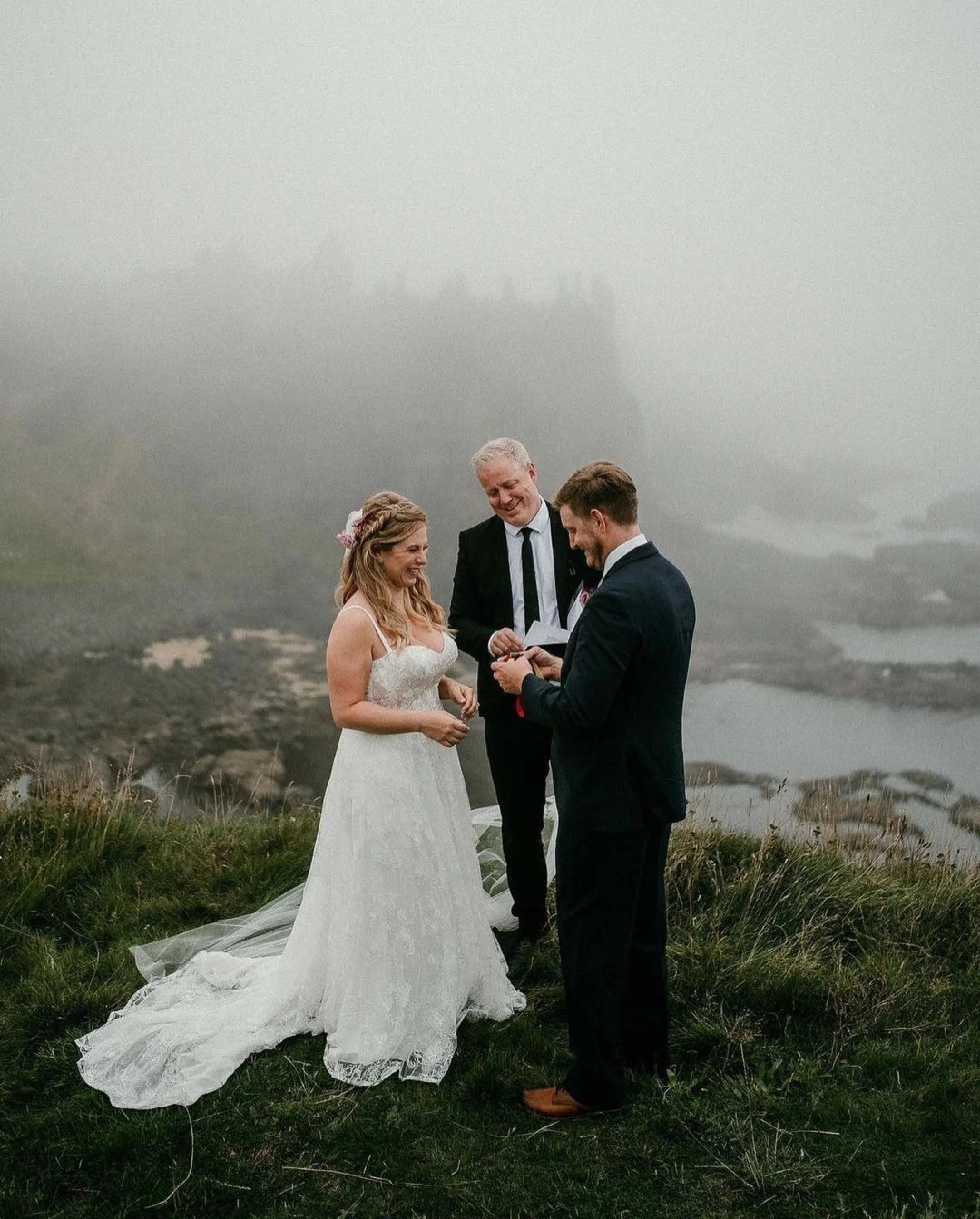 A misty Irish wedding